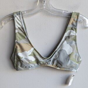 NWT aerie camo bikini top